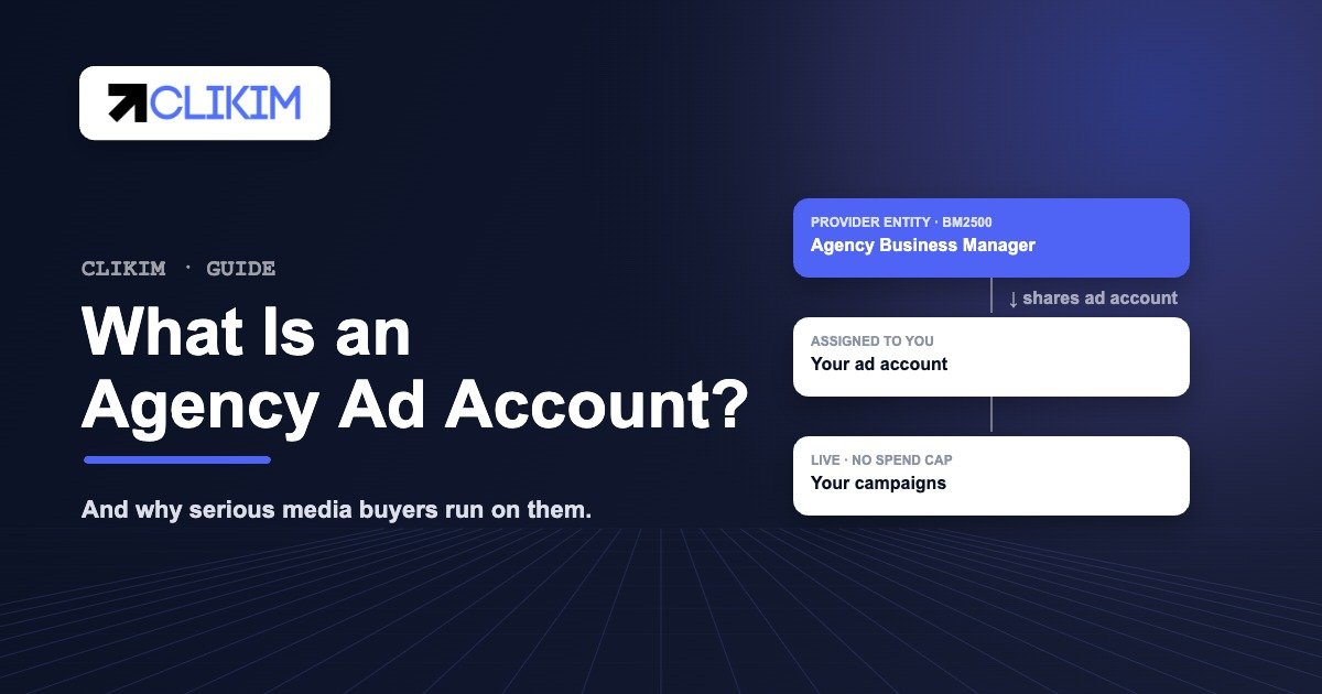 What is an agency ad account — an ad account shared from an agency Business Manager to your campaigns