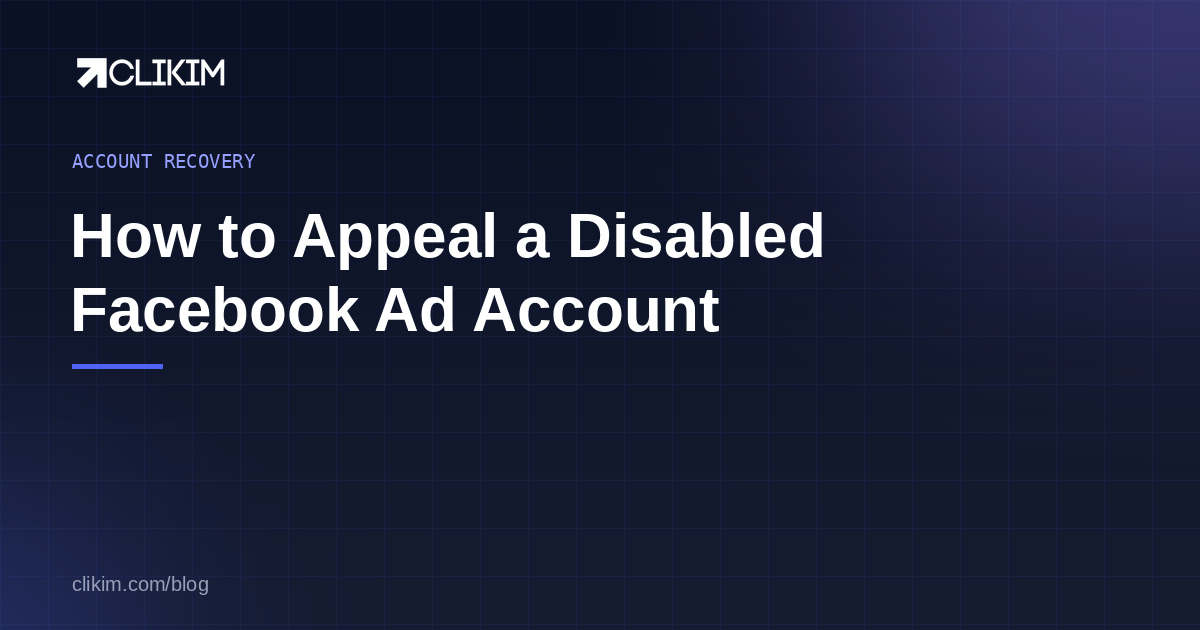 How to Appeal a Disabled Facebook Ad Account (+ Templates)