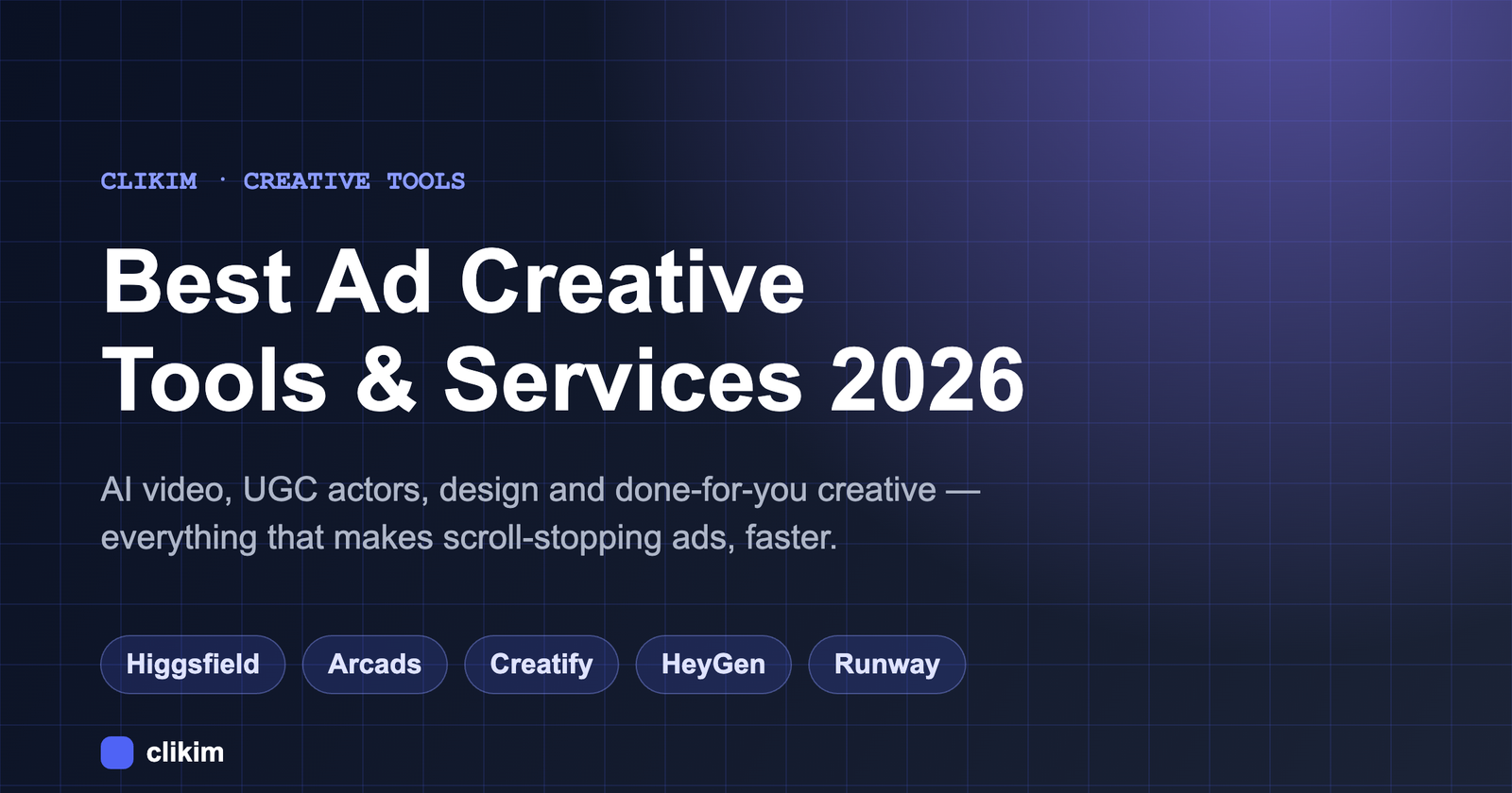 The 8 best ad creative tools and services in 2026 — AI video, UGC, static design and human creators