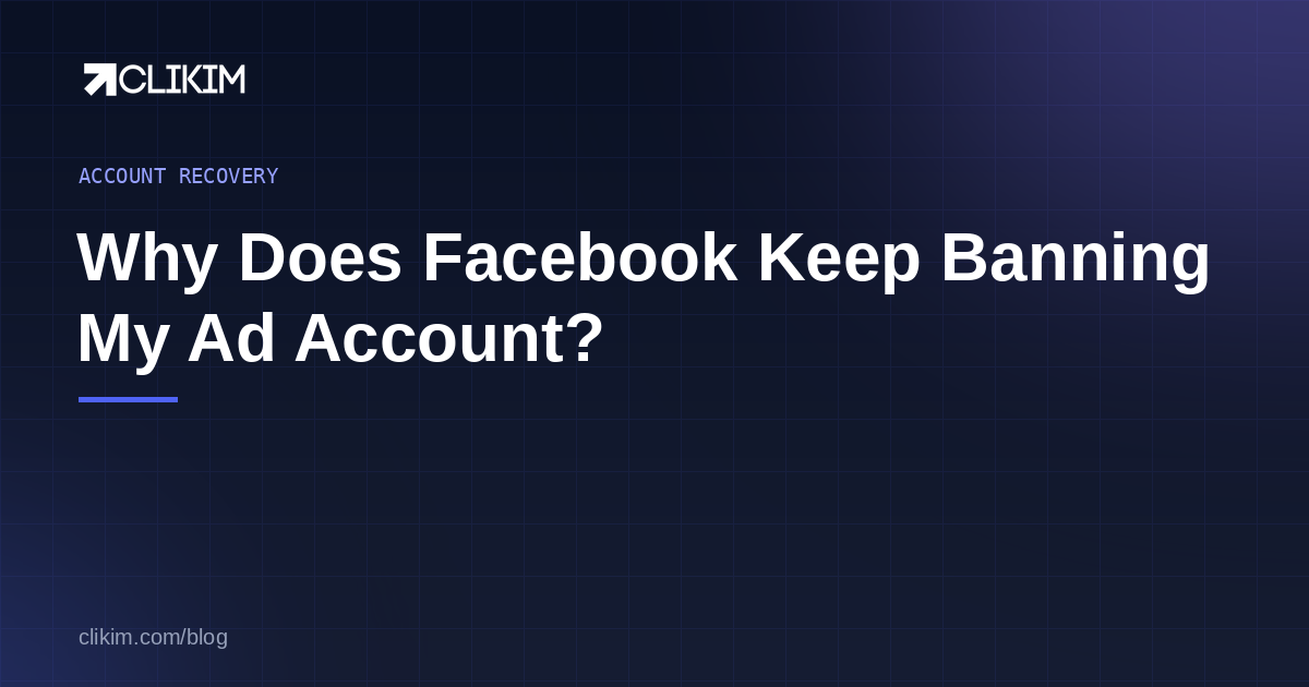 Why Does Facebook Keep Disabling My Ad Account?