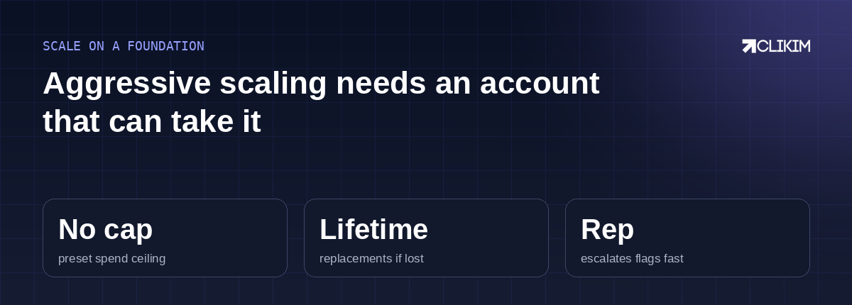 Behaviour gets you far, but aggressive scaling ultimately needs an account built to absorb it.
