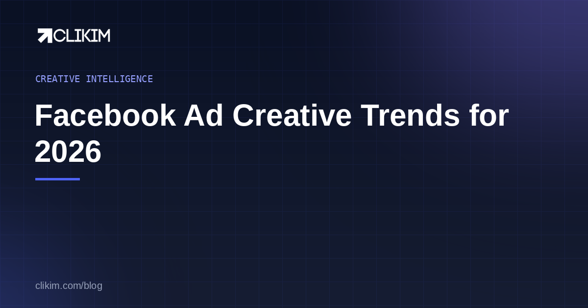 Top Facebook ad creative trends for 2026 — a UGC-style vertical video ad with captions and a clear CTA