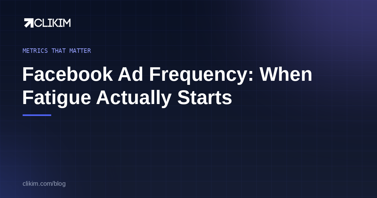 Facebook Ad Frequency: When Fatigue Actually Starts