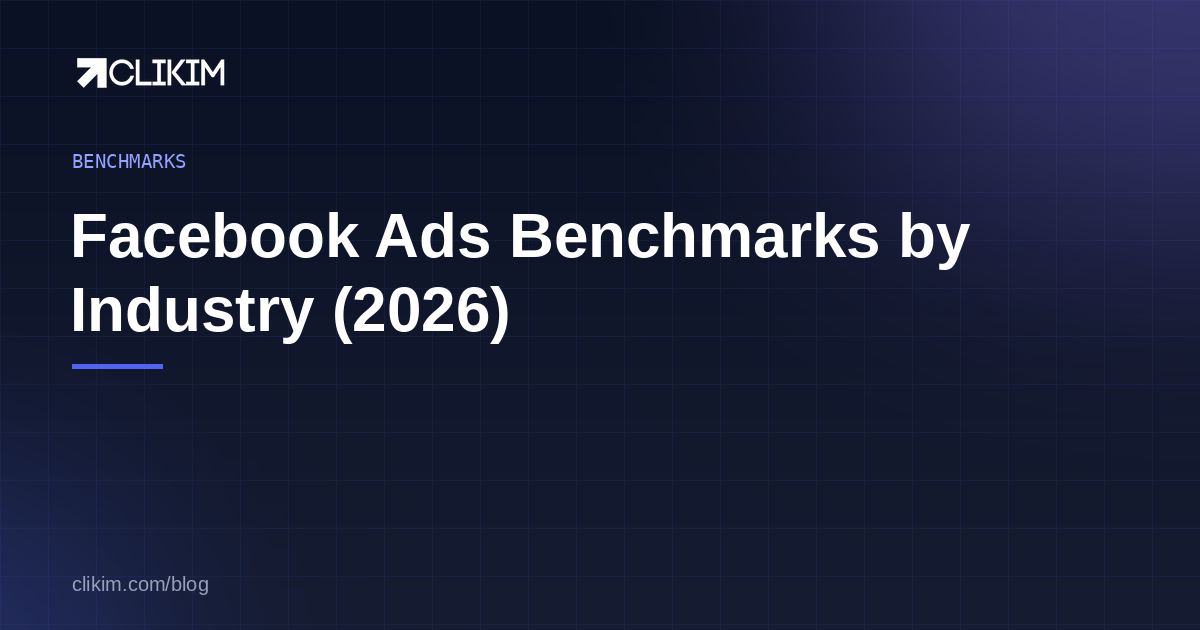 Facebook Ads Benchmarks by Industry (2026)