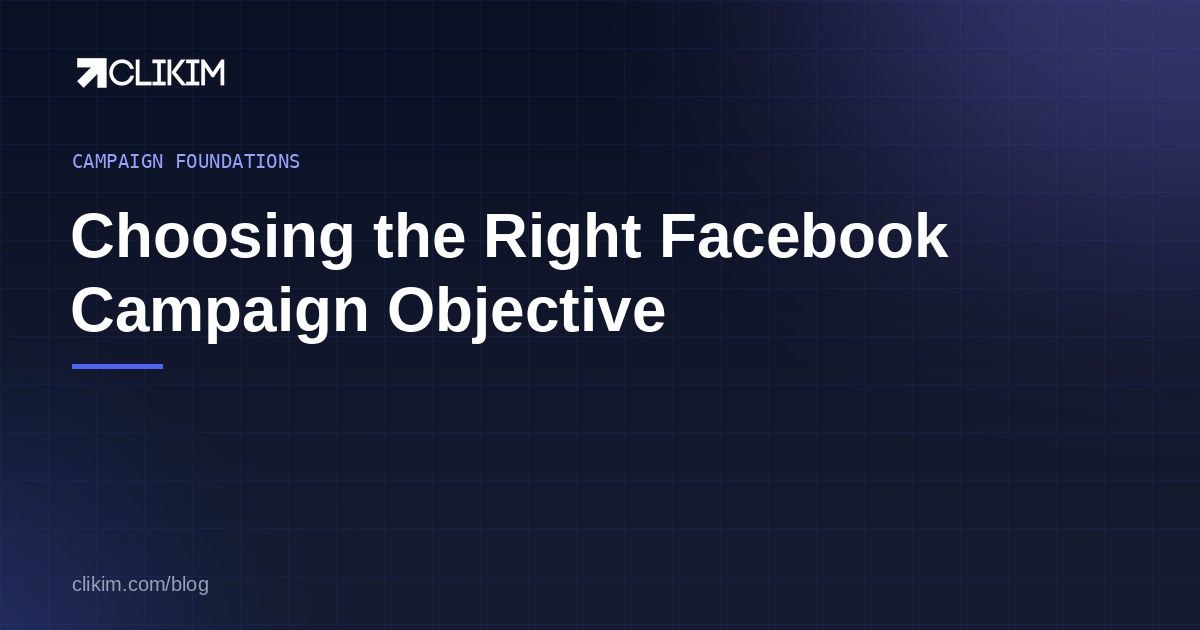 Choosing the right Facebook campaign objective — sales vs leads vs traffic