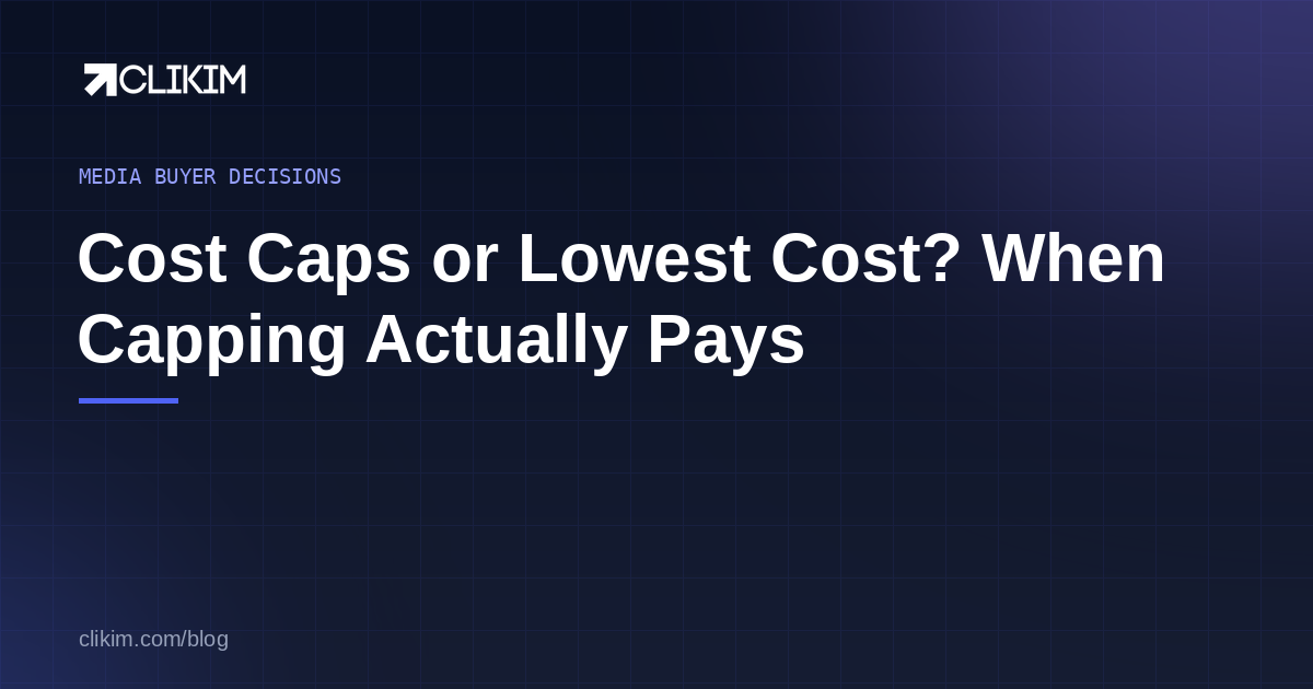 Facebook Cost Cap Bidding: When Capping Actually Pays