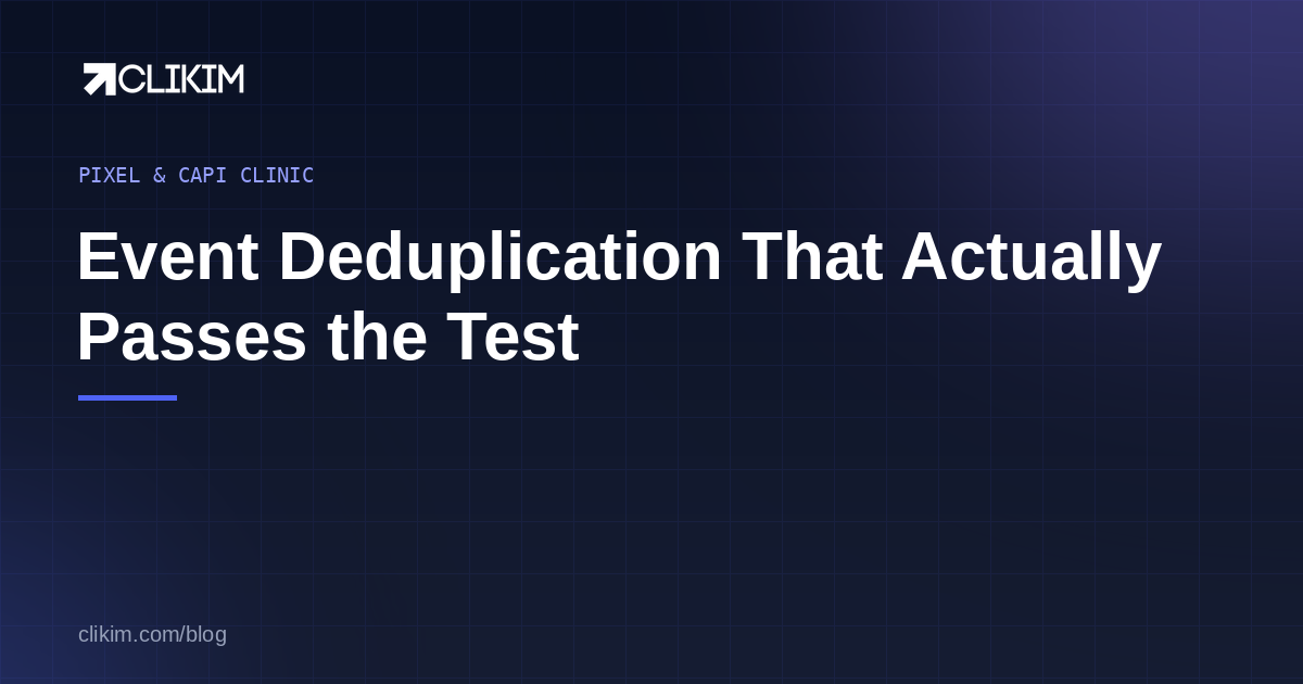 Meta event deduplication event_id setup