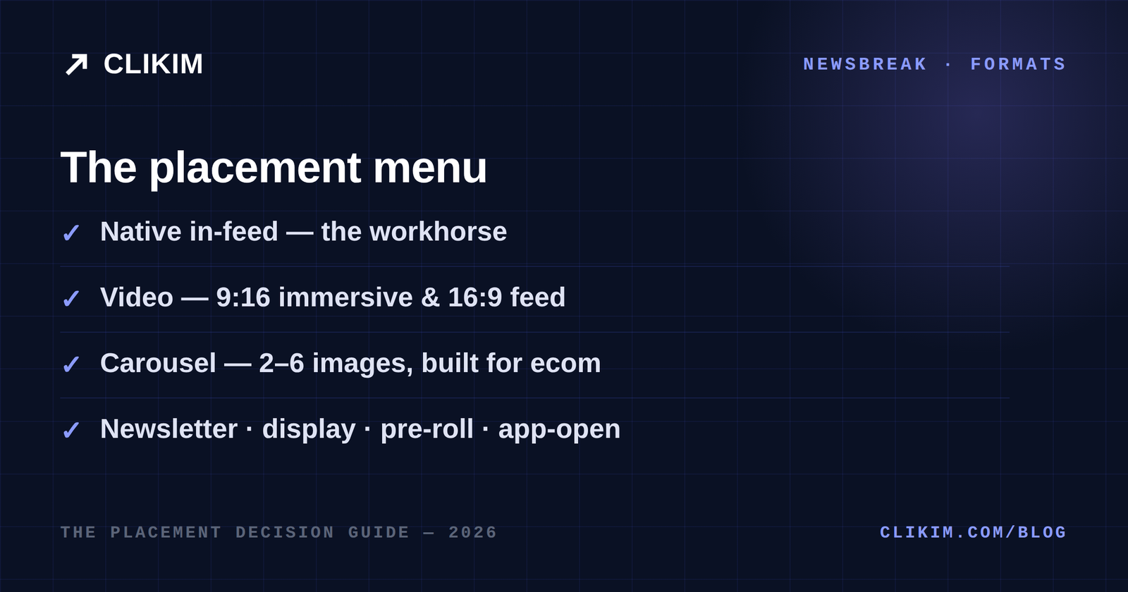 The Best Types of NewsBreak Ads: In-Feed vs Video vs Carousel vs Newsletter (2026)