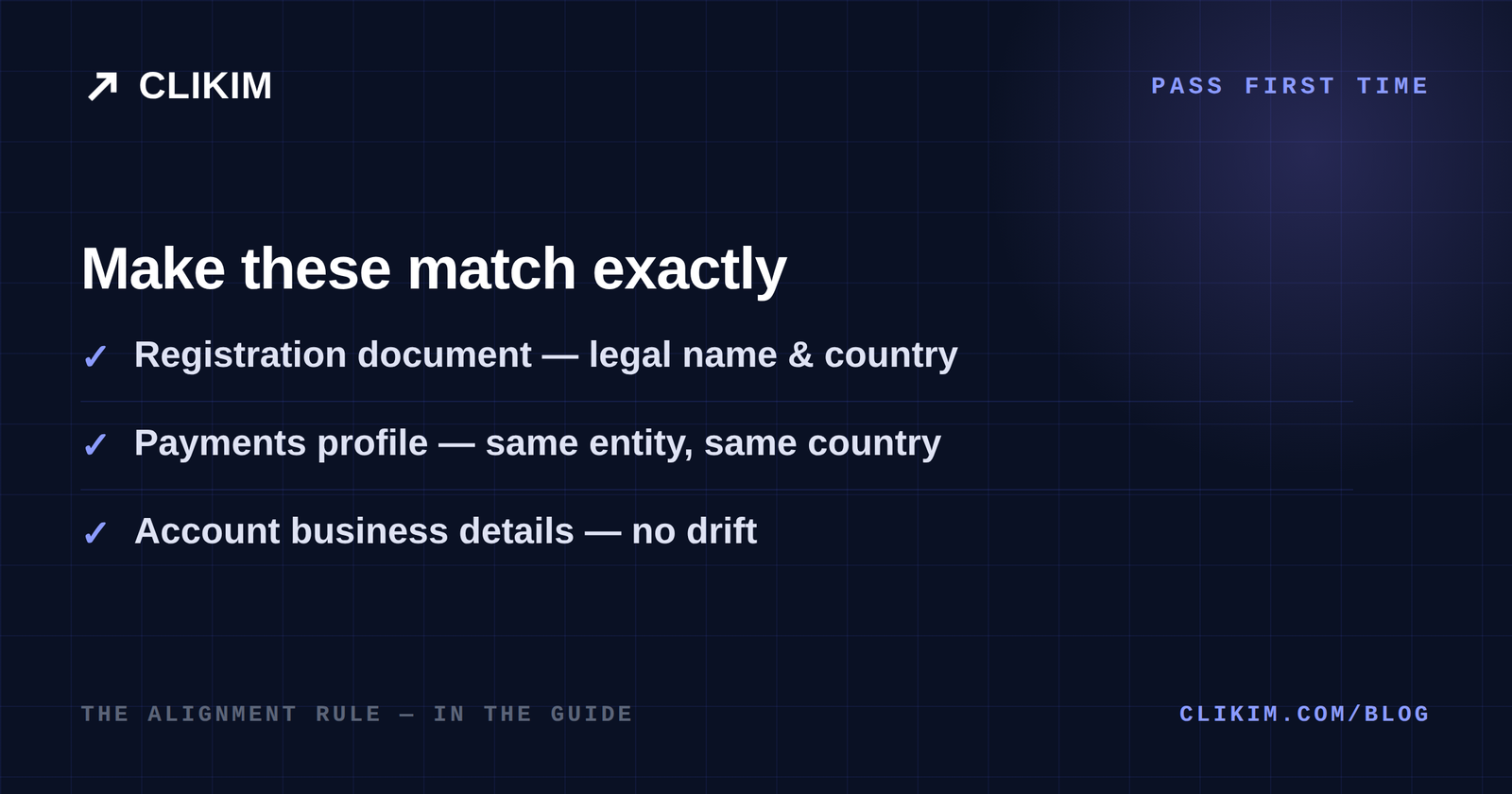 Document alignment that passes Google verification first time