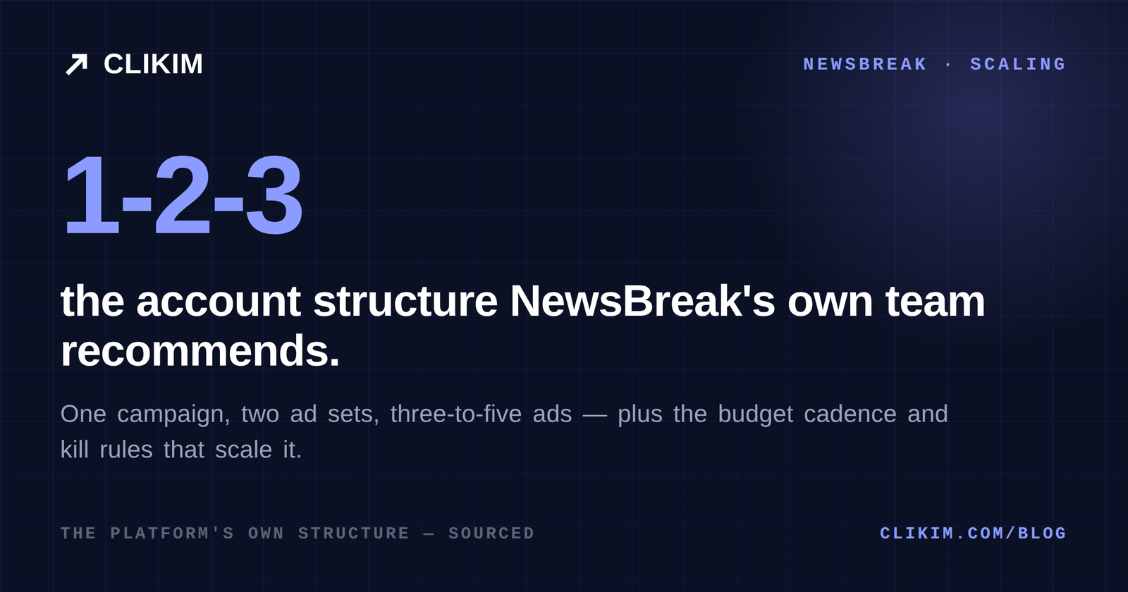 How to Scale NewsBreak Campaigns: Structure, Budgets & Kill Rules (2026)