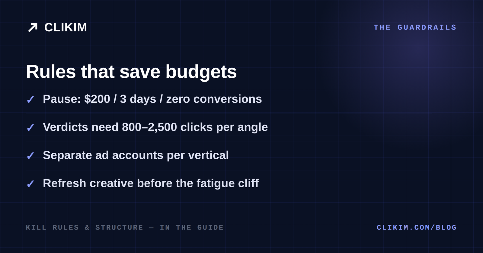 Kill rules and guardrails for scaling NewsBreak