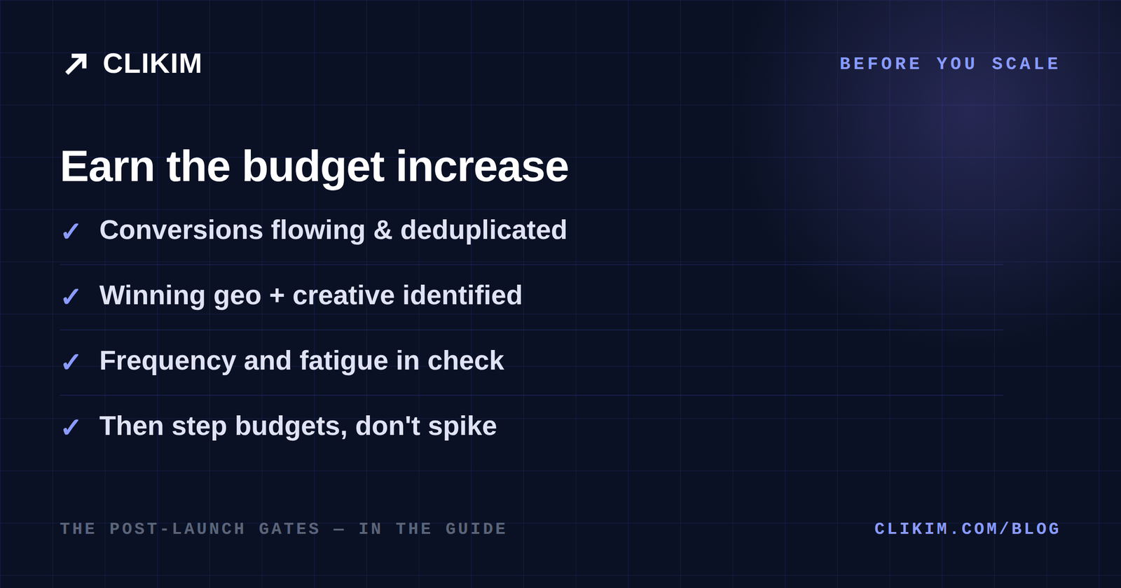 When to scale NewsBreak campaigns after launch