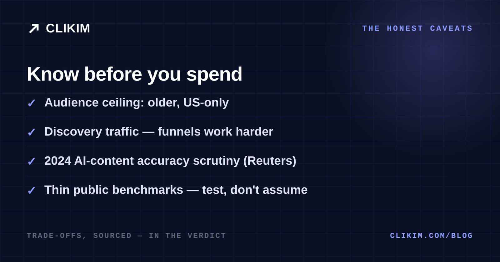 NewsBreak advertising caveats — audience ceiling and content quality