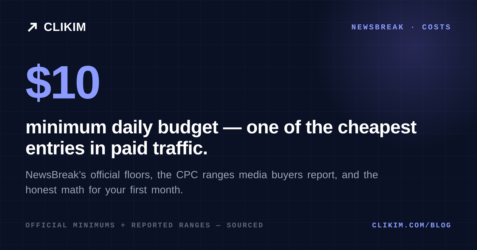 NewsBreak Ads Cost: CPM, CPC & What US Local Traffic Really Runs (2026)
