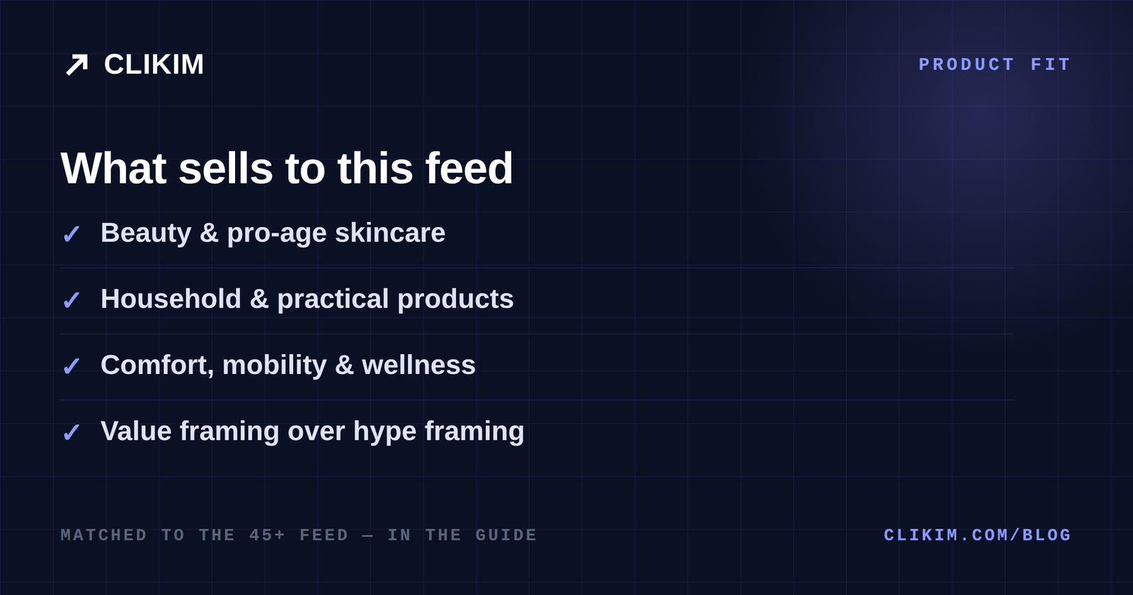 Products that sell to NewsBreak's 45 plus audience