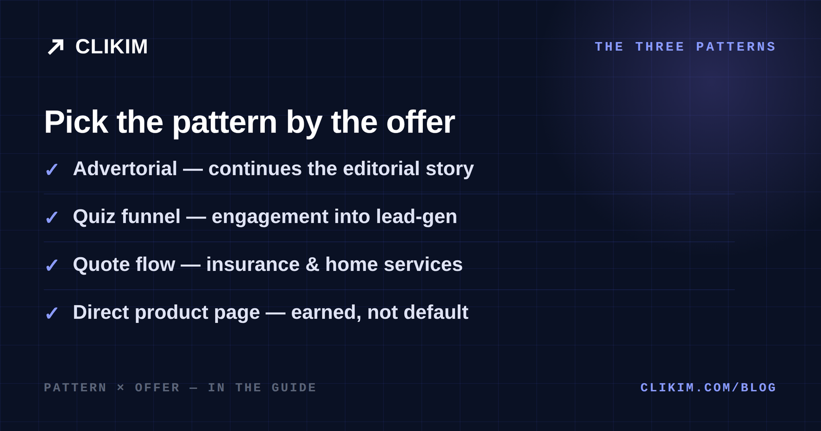 The three landing page patterns for NewsBreak traffic