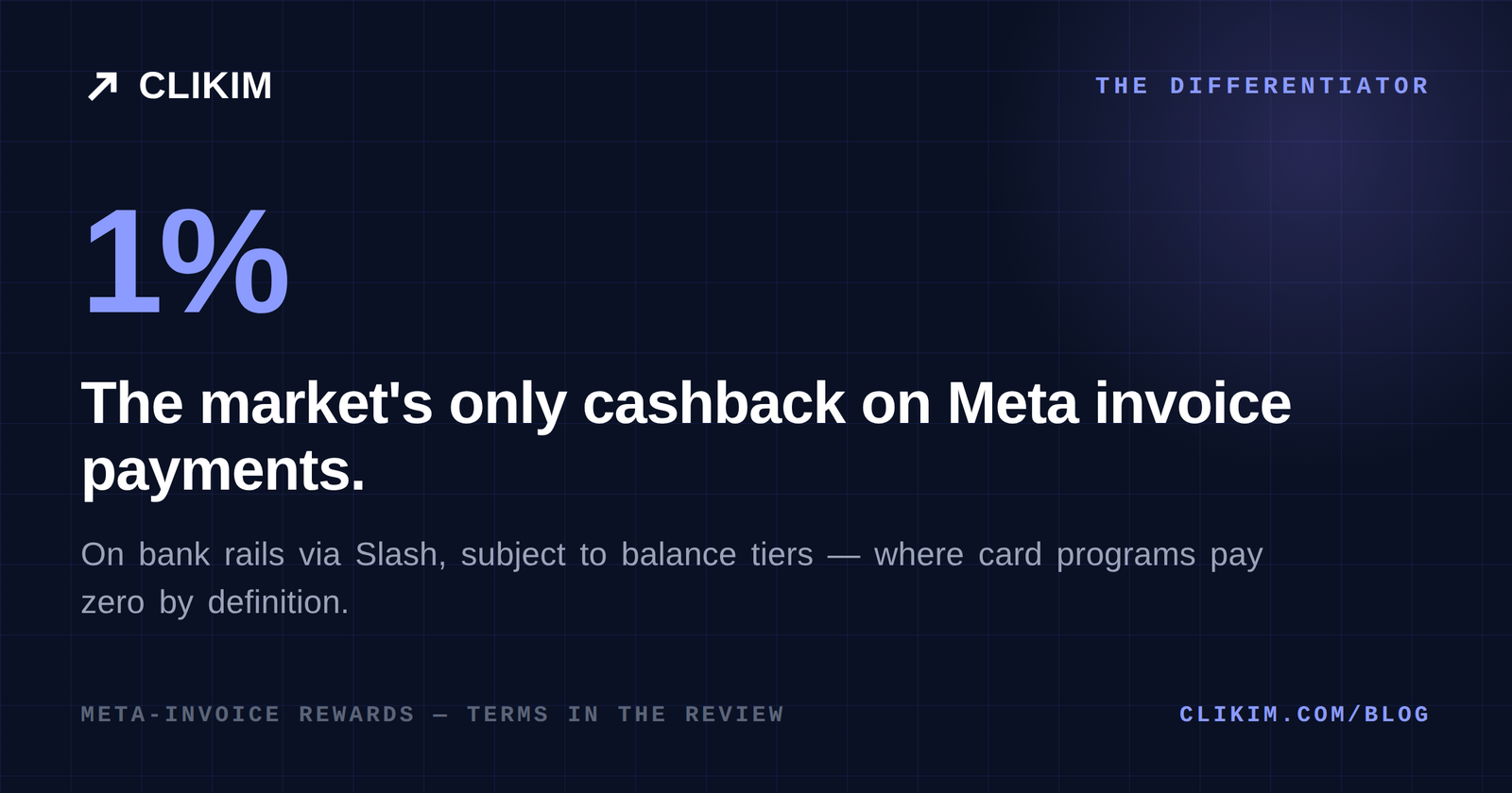 Slash Meta invoice cashback is the only program of its kind