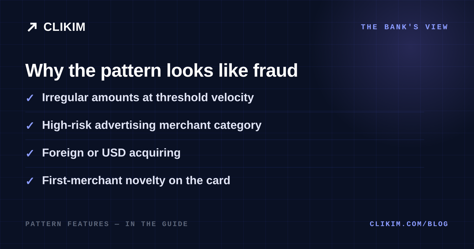 What bank risk models see when Meta charges a card